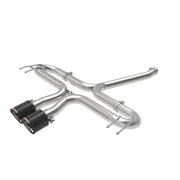 aFe 49-36625-C aFe Takeda 2-1/2in 304 SS Axle-Back Exhaust w/Carbon Tips 17-20 Honda Civic Sport L4-1.5L (t)