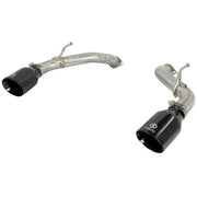 aFe 49-36130NM-B aFe Takeda 2.5in 304 SS Axle-Back Exhaust w/ Black Tips 16-18 Infiniti Q50 V6-3.0L (tt)