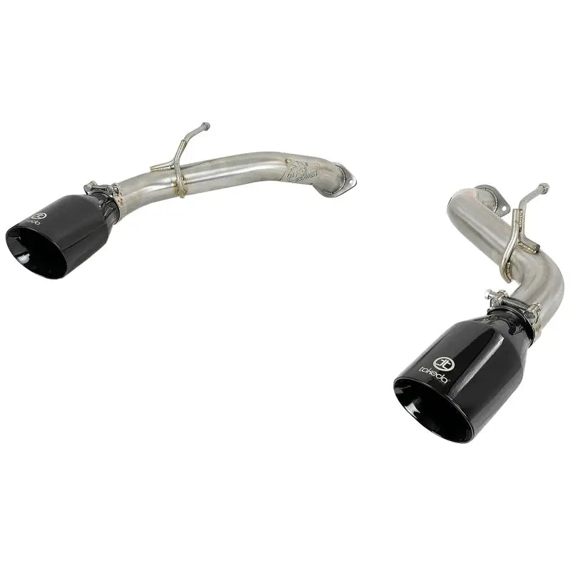 aFe 49-36130NM-B aFe Takeda 2.5in 304 SS Axle-Back Exhaust w/ Black Tips 16-18 Infiniti Q50 V6-3.0L (tt)