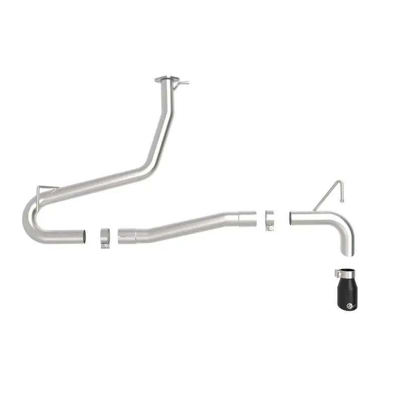 aFe 49-37017NM-B aFe Takeda 2.5in 304 SS Axle-Back Exhaust w/o Muffler w/BlackTips 18-22 Hyundai Kona L4-1.6L (t) AWD