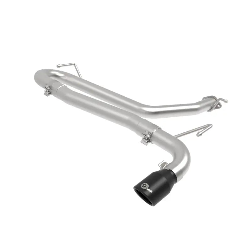 aFe 49-37017NM-B aFe Takeda 2.5in 304 SS Axle-Back Exhaust w/o Muffler w/BlackTips 18-22 Hyundai Kona L4-1.6L (t) AWD