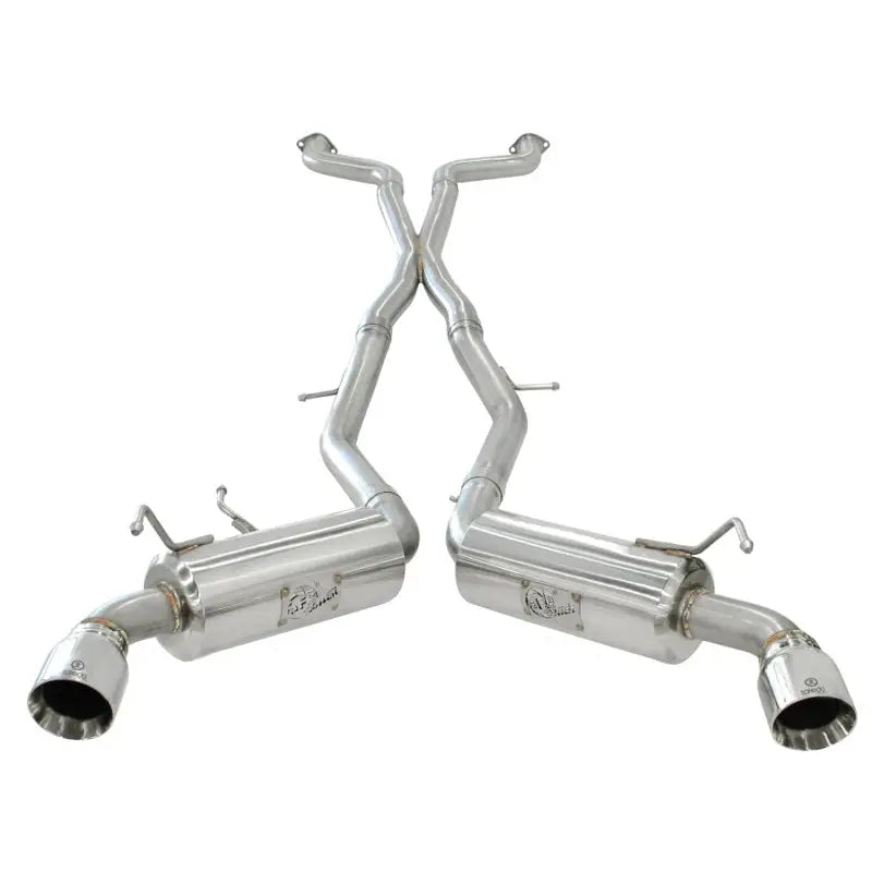 aFe 49-36107 aFe Takeda 2.5inch SS Exhaust Cat-Back 09-13 Nissan 370Z V6 3.7L Polished Tips