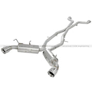aFe 49-36107 aFe Takeda 2.5inch SS Exhaust Cat-Back 09-13 Nissan 370Z V6 3.7L Polished Tips