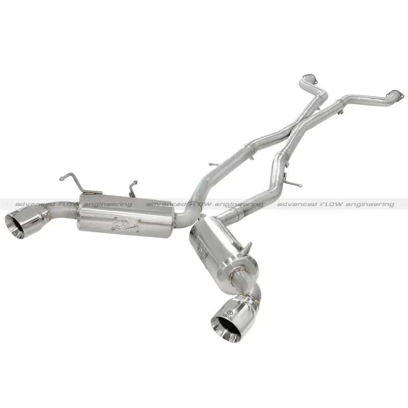 aFe 49-36107 aFe Takeda 2.5inch SS Exhaust Cat-Back 09-13 Nissan 370Z V6 3.7L Polished Tips