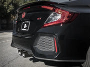Black Honda Civic Si with aFe Takeda 3in 304 SS Cat-Back Exhaust and dual tips