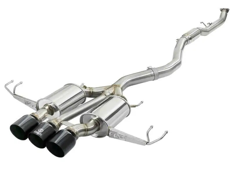 aFe aFe Takeda 3in 304 SS Cat-Back Exhaust w/ Tri-Black Tips 17-18 Honda Civic Type R L4 2.0L (t)