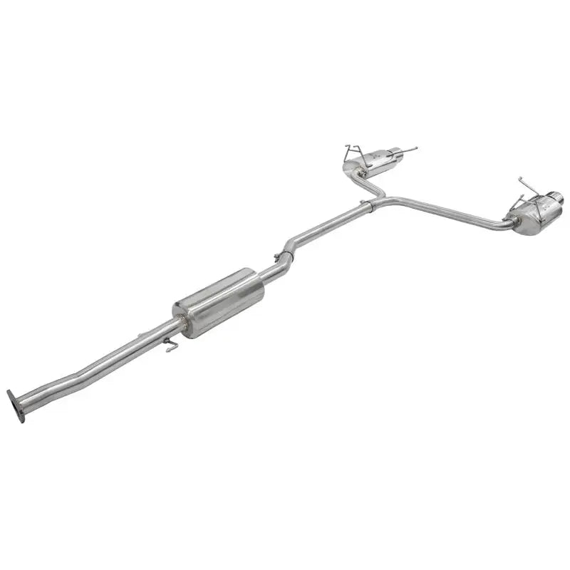 aFe 49-36612 aFe Takeda Exhaust 2.25in to 2in Dia 304SS Cat-Back w/Polished Tips 08-12 Honda Accord Coupe V6 3.5L