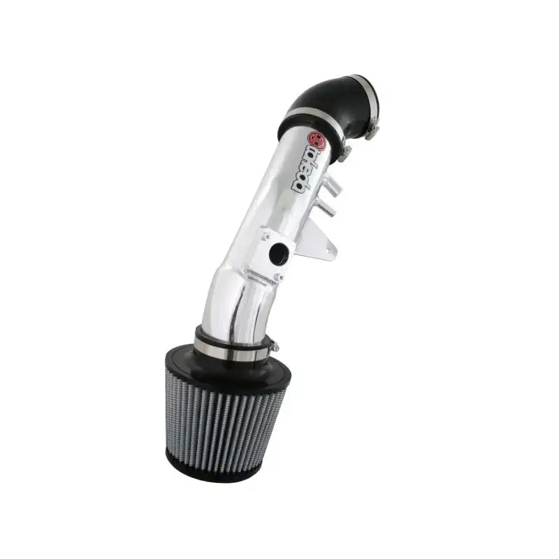 aFe Takeda Intakes Stage-2 PDS AIS PDS Honda Civic Si 06-11 L4-2.0L polished aluminum tubing with Pro DRY S air filter.