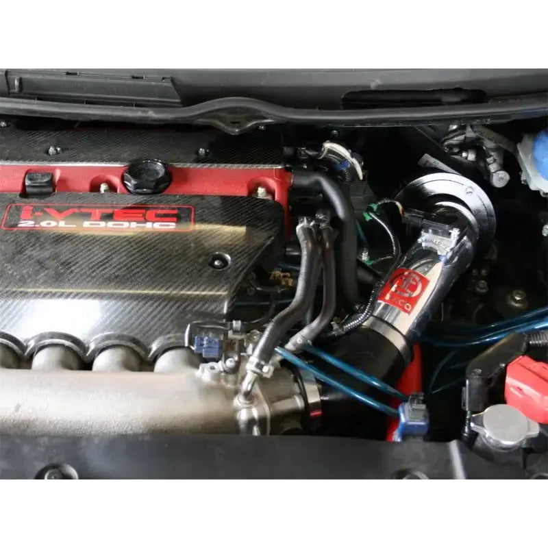 aFe Takeda Stage-2 PDS AIS Cold Air Intake System Polished for Honda Civic Si 06-11 L4-2.0L installed for enhanced performance and maximum airflow.