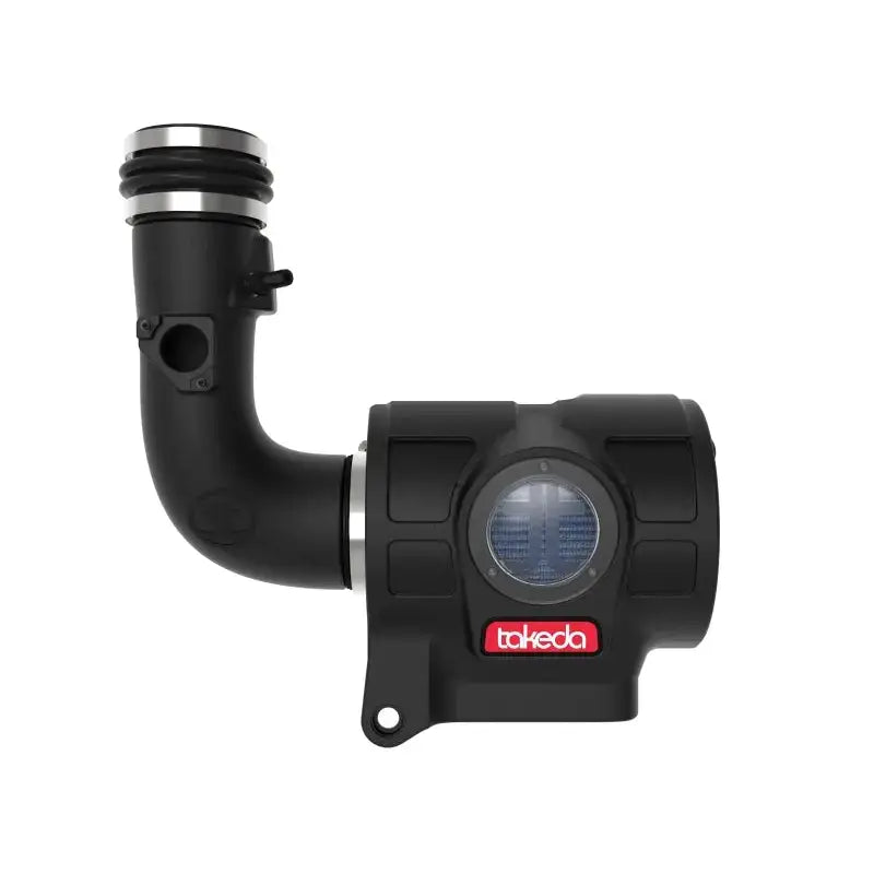 aFe Takeda Momentum Pro 5R Cold Air Intake System for 22-23 Subaru BRZ/Toyota GR86 featuring heat-resistant XLPE housing and patented filter-to-housing interface with clear sight window.