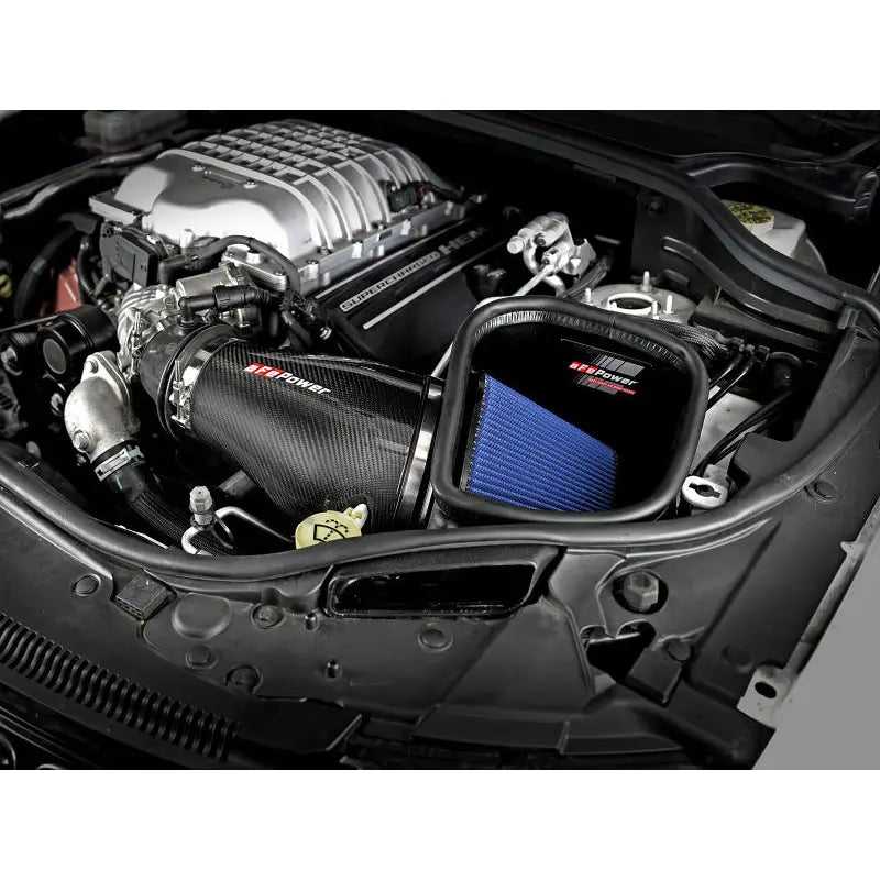 aFe 57-10002R aFe Track Series Carbon Fiber Pro 5R AIS - 2018 Jeep Grand Cherokee Trackhawk (WK2) V8-6.2L(SC)