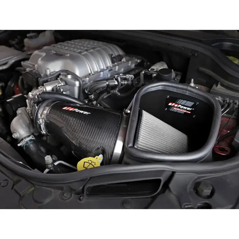 aFe Track Series Carbon Fiber Pro Dry S AIS - 19-20 Jeep Grand Cherokee Trackhawk 6.2L - Truck & Automotive