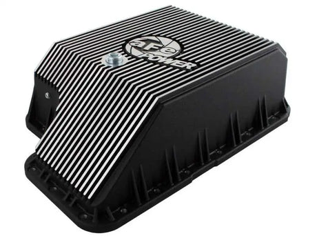 afe Transmission Pan (Black); Ford Diesel Trucks 03-10 V8-6.0/6.4L (td) 