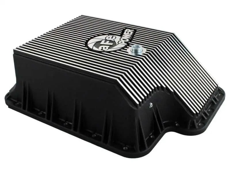 afe Transmission Pan (Black); Ford Diesel Trucks 03-10 V8-6.0/6.4L (td) 