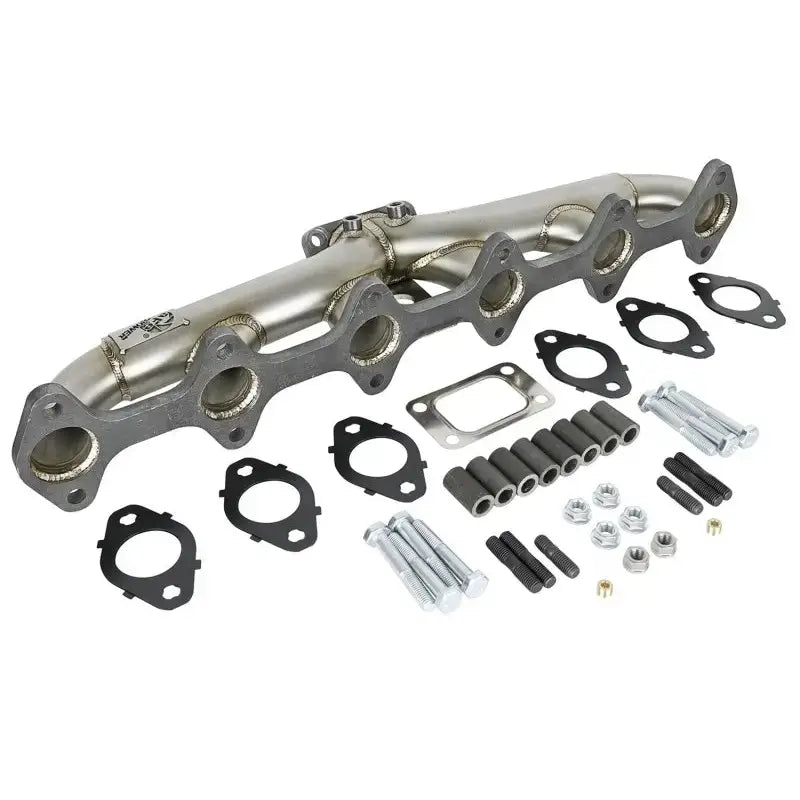 aFe Twisted Steel Header Turbo Manifold (T3) 98.5-02 Dodge Diesel Trucks L6 5.9L (td) - Truck & Automotive