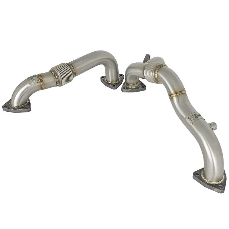 aFe 48-33016 aFe Twisted Steel Header Up-Pipe 08-10 Ford Diesel Trucks V8-6.4L (td)