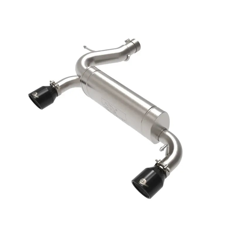 aFe 49-33137-B aFe Vulcan 3in 304 SS Axle-Back Exhaust 2021 Ford Bronco L4-2.3L (t)/V6-2.7L (tt) w/ Black Tips