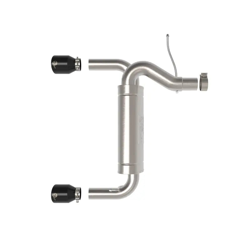 aFe 49-33137-B aFe Vulcan 3in 304 SS Axle-Back Exhaust 2021 Ford Bronco L4-2.3L (t)/V6-2.7L (tt) w/ Black Tips