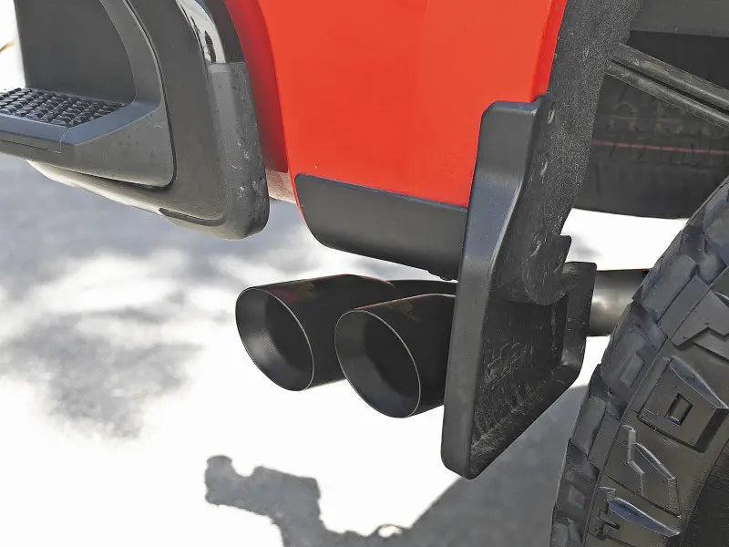 AFe Vulcan Series dual exhaust pipes on 2019 GM Silverado Sierra 1500