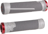 Ag 2 Mtb/Bmx Grips Graphite/Cool Grey W/Red