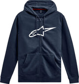 Ageless Zip Hoodie V3 Navy/White Md - ALPINESTARS