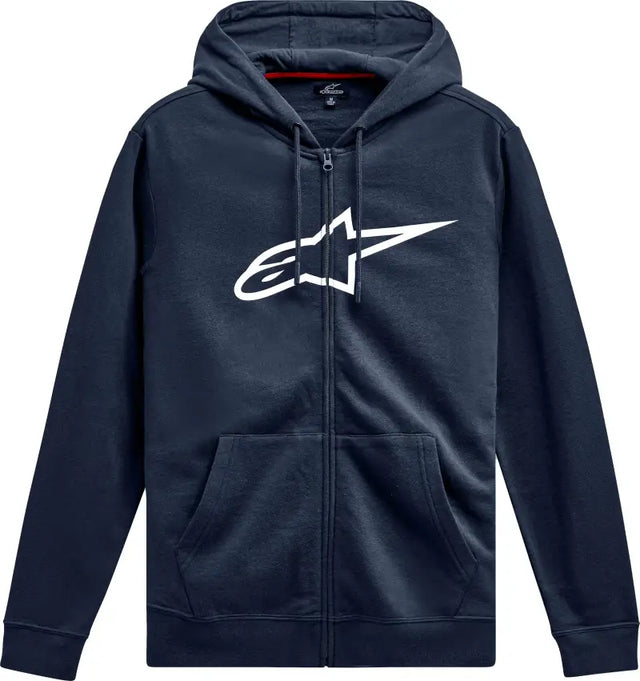 Ageless Zip Hoodie V3 Navy/White Md - ALPINESTARS