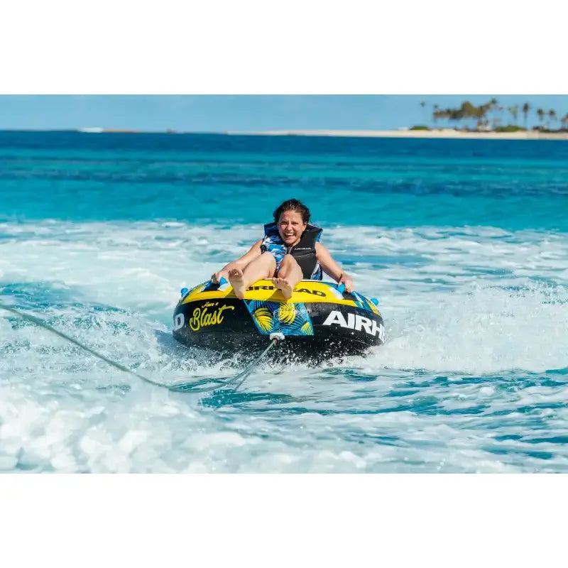 Inflatable towable tube on AHBL-12 Blast Tube 54 for awesome water fun