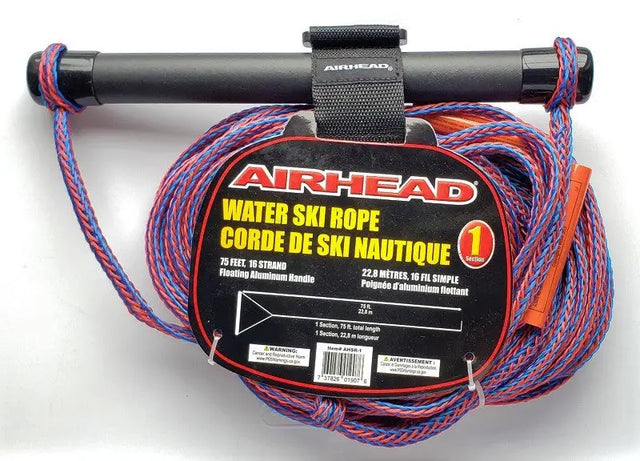 AHSR-1 Airhead Ski Rope Rubber Handle 1 Section - Towable Tube Tow