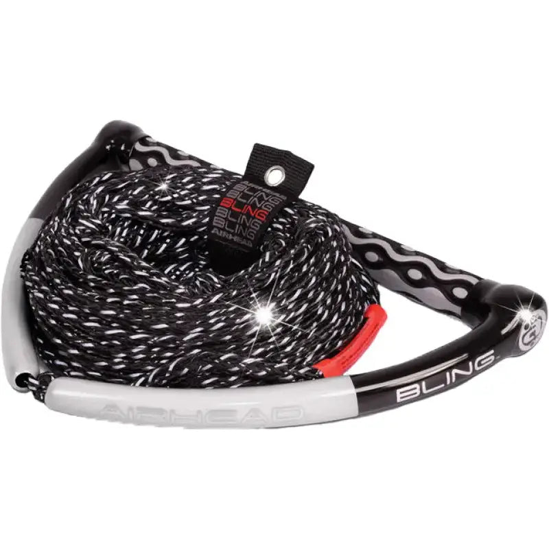 AHWR-11BL Kwik Tek Bling Stealth Wake Board Rope 75’ - Wakeboard