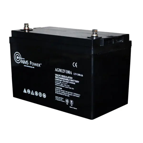 Aims Power AGM12V100A Battery