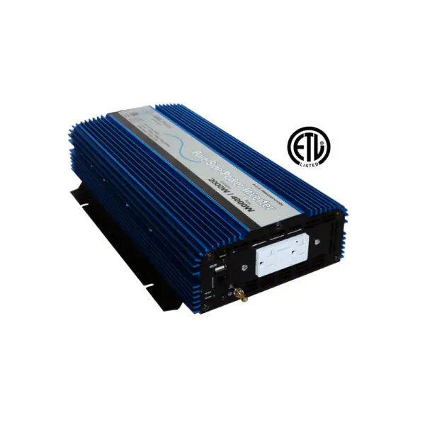 Aims Power Run Equipment At Peak Efficiency Power Inverter Pwri200012120S - 2000W Pure Sine Wave