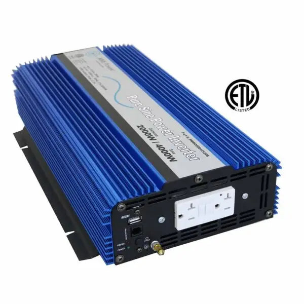 Aims Power Run Equipment At Peak Efficiency Power Inverter Pwri200012120S - 2000W Pure Sine Wave