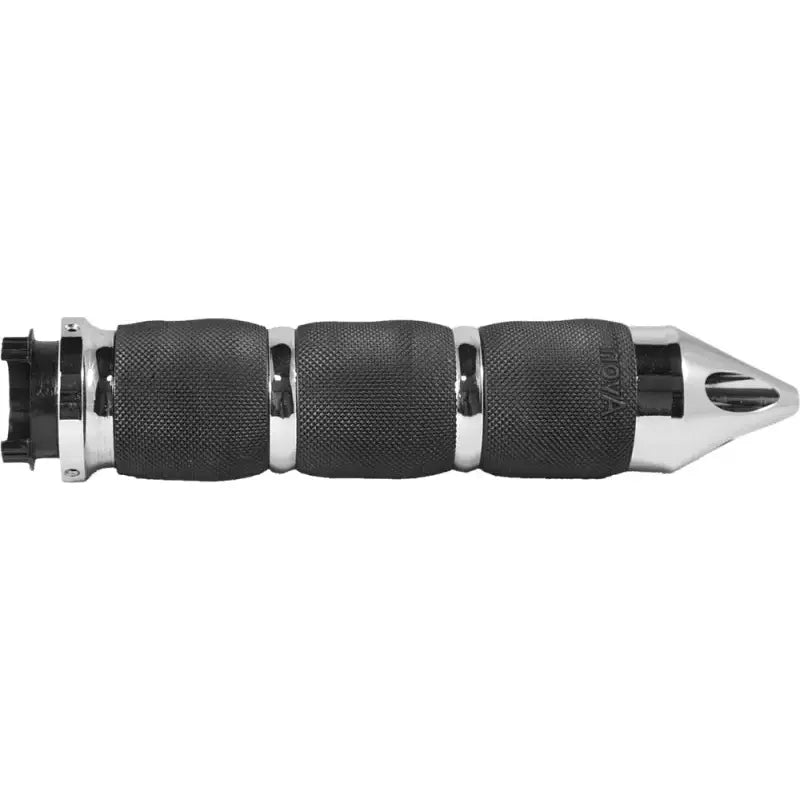 Motorcycle handlebar grip with AIR-90-CH-FL-SP air cushioned grips for smooth ride