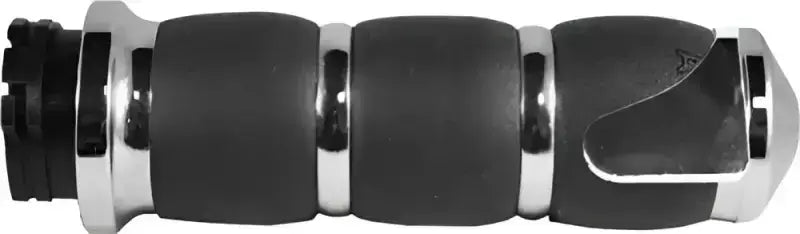 AIR-93-BOSS Velvet Air Grips W/Cable Throttle BoSS Chrome