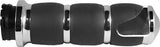 AIR-93-BOSS Velvet Air Grips W/Cable Throttle BoSS Chrome