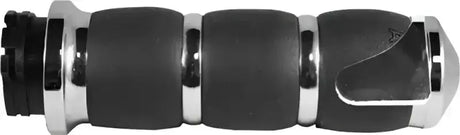 AIR-93-BOSS Velvet Air Grips W/Cable Throttle BoSS Chrome