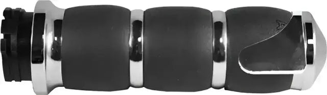 AIR-93-BOSS Velvet Air Grips W/Cable Throttle BoSS Chrome