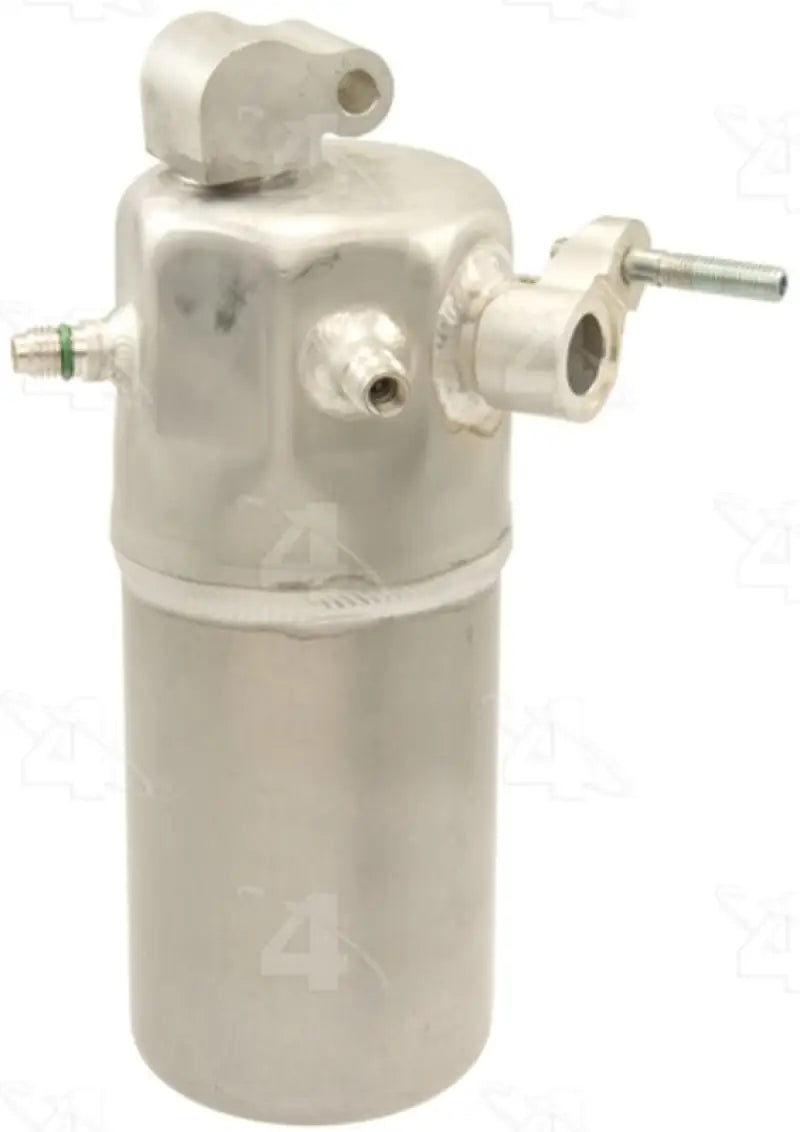 Silver cylindrical air conditioner accumulator receiver drier for reliable AC performance