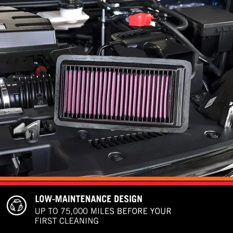 Air Filter Washable; Red; Cotton Gauze; Panel - Truck & Automotive