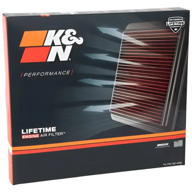 Air Filter Washable; Red; Cotton Gauze; Panel - Truck & Automotive