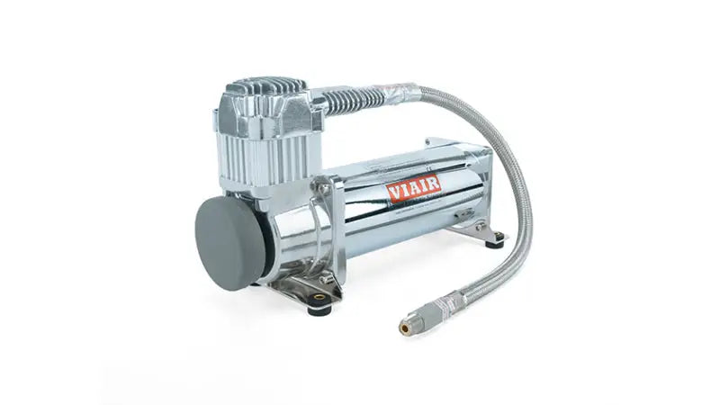 Air Lift 4 Gal. 7-Port Tank w/ Viair 444c Chrome Compressor (Incl. Fittings & Mounting Hardware) - Suspension