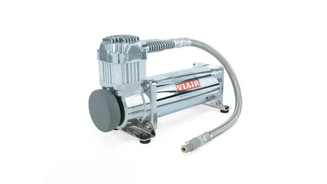 Air Lift 4 Gal. 7-Port Tank w/ Viair 444c Chrome Compressor (Incl. Fittings & Mounting Hardware) - Suspension
