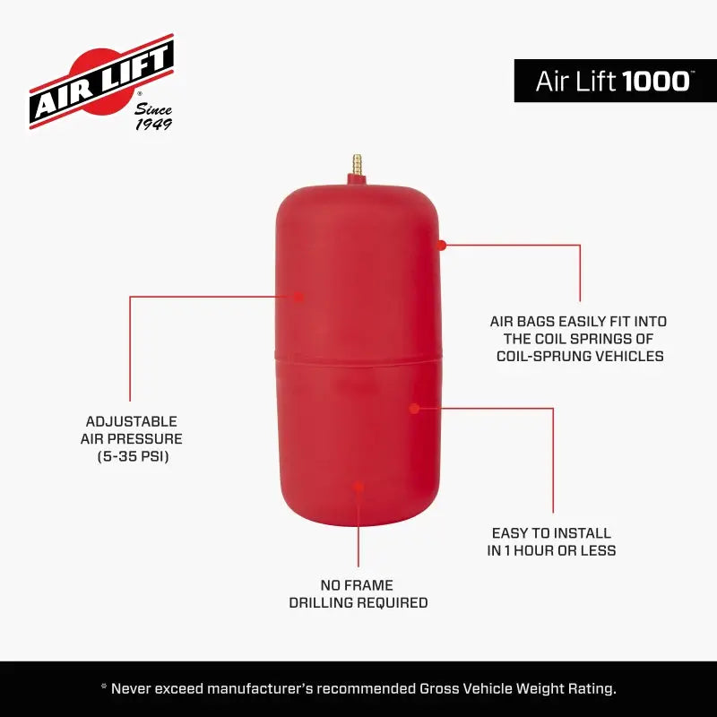 Air Lift 60812 Air Lift Air Lift 1000 Air Spring Kit