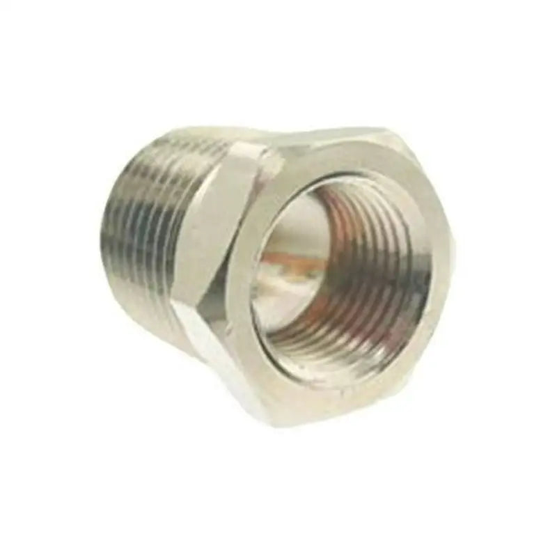 Metal threaded pipe fitting for air lift systems, 8in MNPT to 4in FNPT hookup