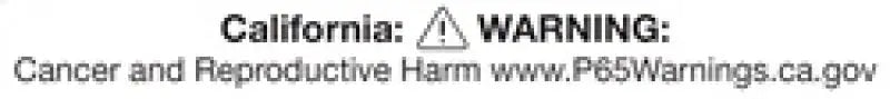 California Proposition 65 warning label on Air Lift Double Quickshot Compressor System