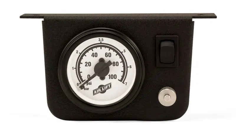 Air Lift LoadController II Single Gauge with LPS 5 PSI Min, for easy air spring load support adjustments