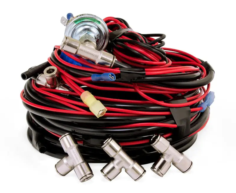 Air Lift Load Controller II Single Gauge with LPS 5 PSI Min - air compressor system wiring harness and gauge set for light to medium-duty vehicles