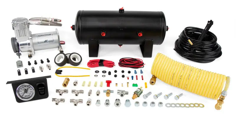 Air Lift Quick Shot Compressor System with air tank gauges hoses and fittings for easy air lift upgrades