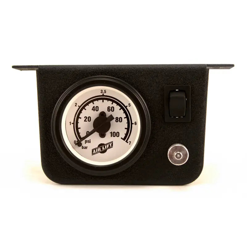 Air Lift 26156 Air Lift Single Needle Gauge W/ 2in Lighted Panel - 100 PSI