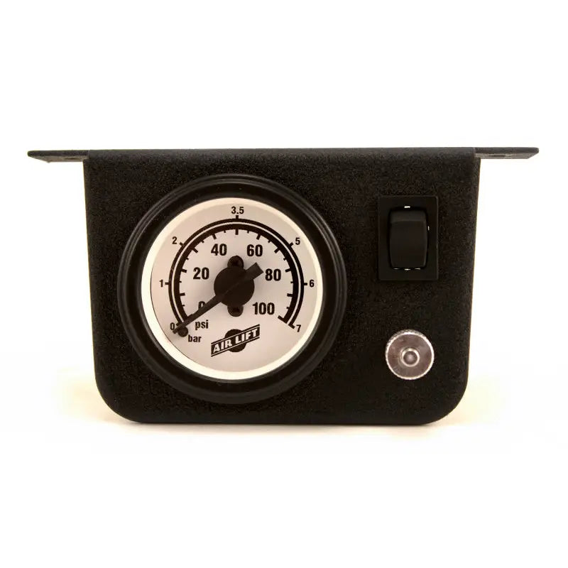 Air Lift 26156 Air Lift Single Needle Gauge W/ 2in Lighted Panel - 100 PSI